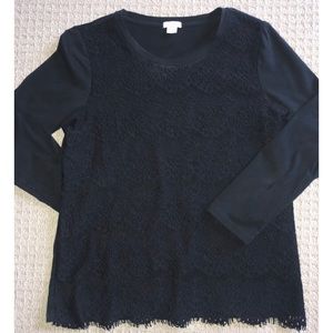 JCrew lace t-shirt